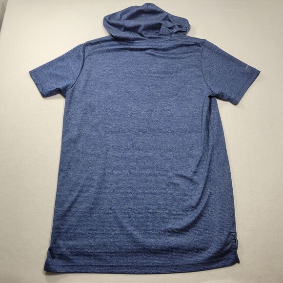 Foundry Men's SS Hooded Pullover Blue XLT - Picture 3 of 9